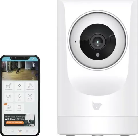 INSTACHEW Puresight Mini HD Pet Camera, White, Open Box