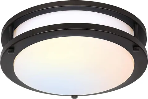hykolity 13 inch Flush Mount LED Ceiling Light 13-inch, Oil-Rubbed Bronze
