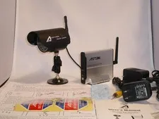 Wireless Surveillance Infrared Camera + Receiver + Power Supply Set