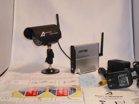 Wireless Surveillance Infrared Camera + Receiver + Power Supply Set