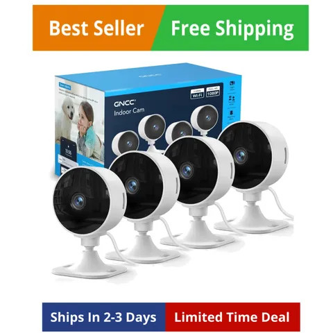 2.4GHz Indoor Security Camera, 1080P Home Camera for Pet Monitoring, Motion D...