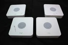 Lot of 4 Ring Alarm Base Station US White SKU:4HB1U9-0EN0 / No Power Adapter