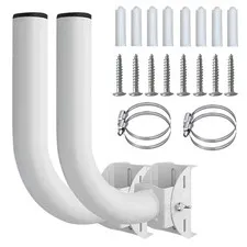 Universal Wireless Bridge Bracket Mount, J Pole Mount Accessory for Outside T...