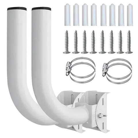 Universal Wireless Bridge Bracket Mount, J Pole Mount Accessory for Outside T...