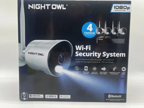  Night Owl Wi-Fi Security System With 4 IP 1080p Surveillance Camera NEW SEALED