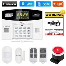 Fuers Tuya WiFi GSM Home Security Alarm System LCD Alexa Google Smart App 