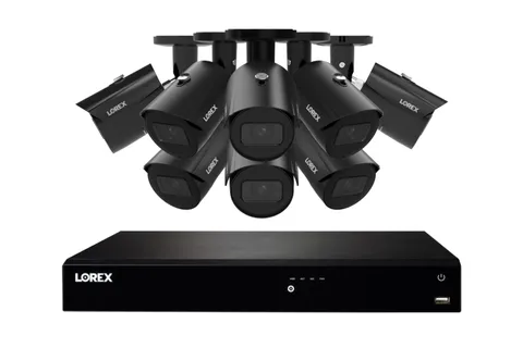 Lorex Fusion Series 4K 16 Channel 4TB Wired NVR System with IP Bullet Cameras