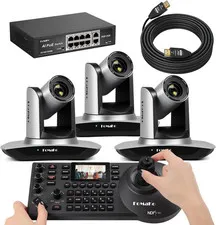 K20UH 4K HDMI PTZ Camera with AI Auto-Tracking(Gen 3),KC608 Pro PTZ Controller,