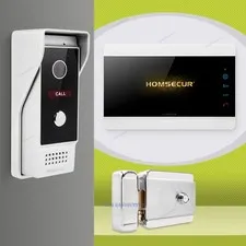 HOMSECUR HD Video Doorphone Intercom Door Bell Door Unlock Monitoring Security
