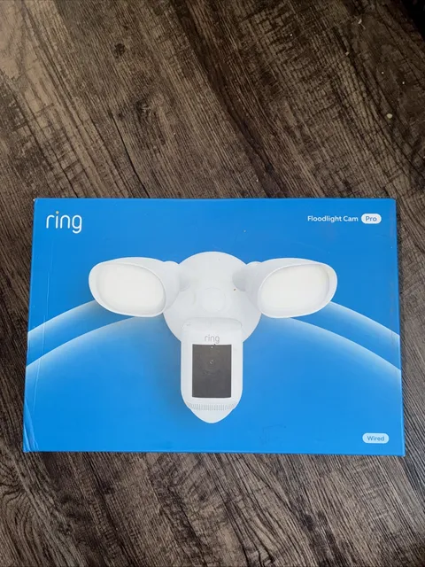 **BRAND NEW**Ring Floodlight Cam Pro with 2K Video and Ring Vision - White