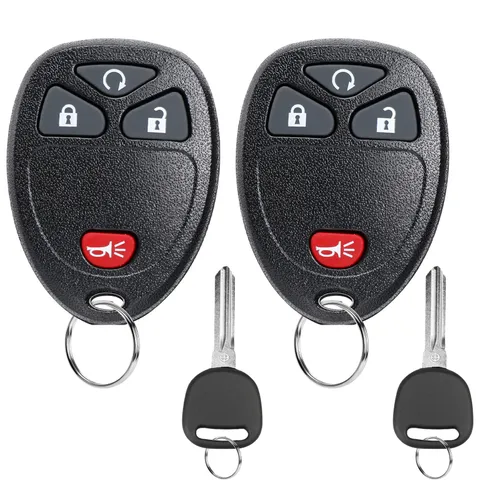 Npauto Key Fob Ignition Key Replacement For Chevy Silverado Equinox Traverse