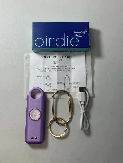 Birdie Original 3.0 Personal Safety Alarm - Metallic Lavender - Brand New