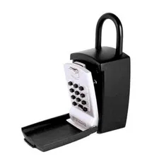 SL-50Punch Button Lock Box | Portable Shackle LockBox For Outside - Fits 1