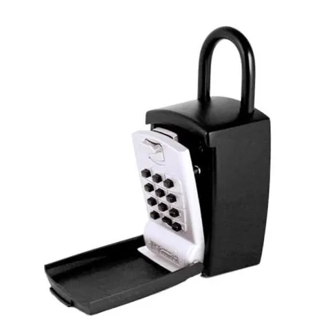 SL-50Punch Button Lock Box | Portable Shackle LockBox For Outside - Fits 1