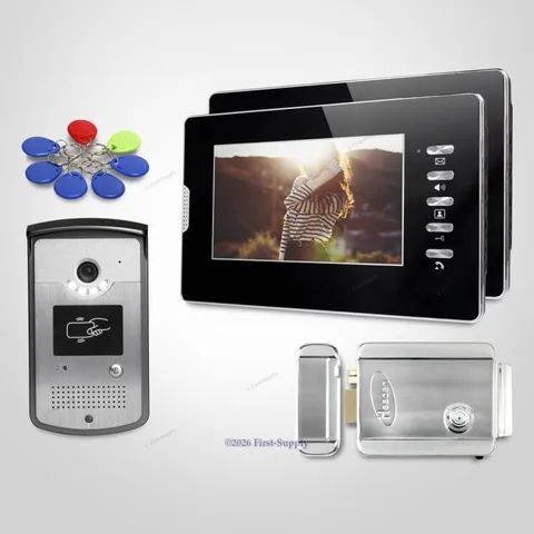 7inch Wired Video Door Entry Phone Call System with Mute Mode for Home Security