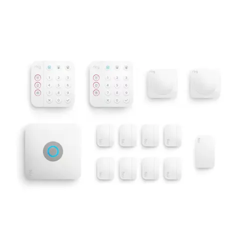 Alarm Pro Wireless Security System, 14 Piece Kit with Built-In Wifi Router(2Nd G