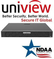 UNV 8-Ch 16MP 2 SATA HDDs Audio NDAA Uniview Security Surveillance Recorder NVR