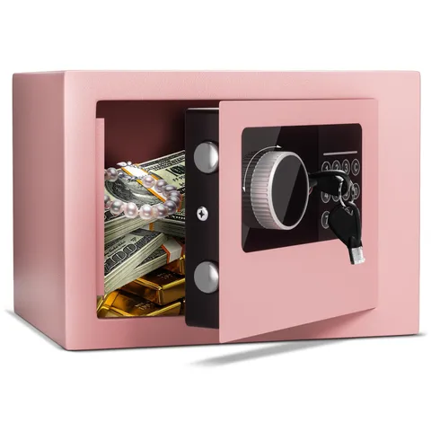 Digital Electronic Money Safe, Steel Security Lock Box with Keypad, Office Hotel
