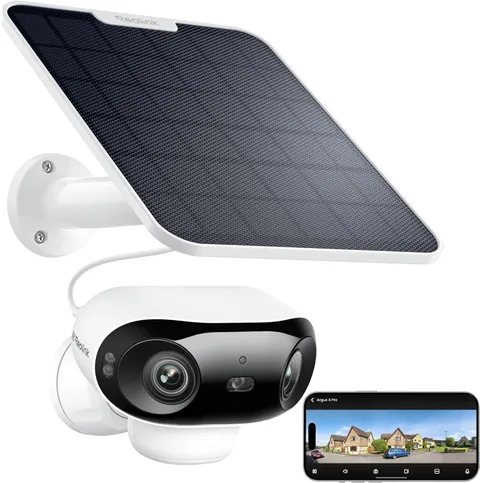 REOLINK 4K 180° Dual-Lens 8MP Solar Camera Outdoor Wireless Argus 4 Pro