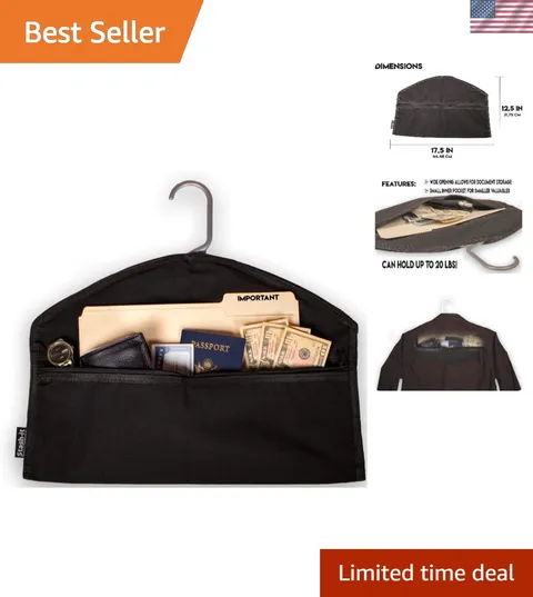 Portable Anti-Theft Hanger Safe with Large Capacity - Perfect for Travel