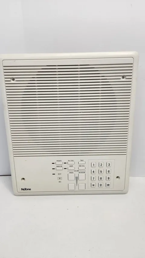 NuTone IS-518 Intercom Master Station Wall Unit Keypad Radio Door Used Tested