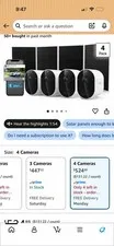 Arlo Pro 6th Gen 4-Pack 2K HDR Wireless Outdoor Night Vision Cameras White/Black