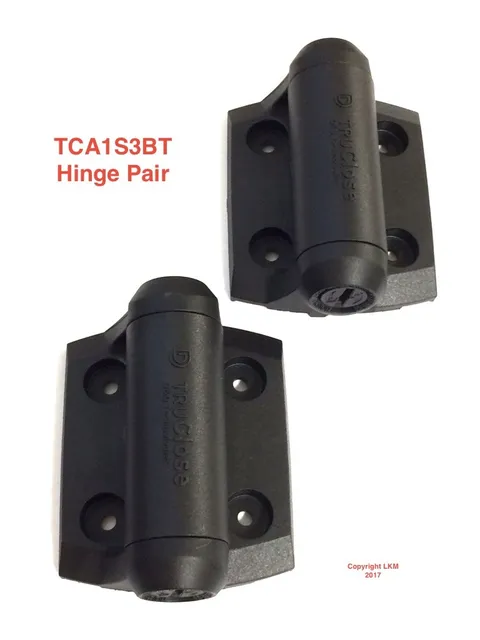  D&D TECHNOLOGIES Self-Closing Polymer Gate Hinge Pair-TCA1S3BT -FREE POST