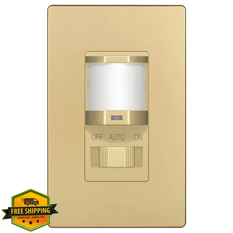TOPGREENER Gold 1 Pack Motion Sensor Switch