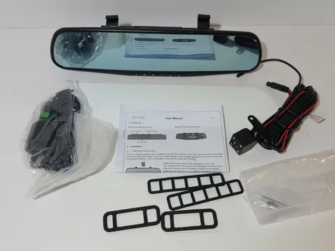Car DVR Rear view Mirror Video Recorder 4.3" inch Car Camera Dual lens Cam night