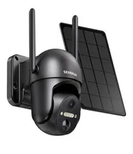 Solar Powered Pan & Tilt Wireless Outdoor WiFi Security Camera, 2K 360° View