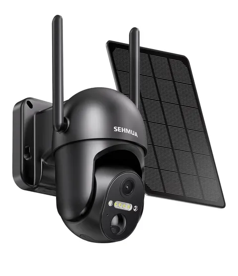 Solar Powered Pan & Tilt Wireless Outdoor WiFi Security Camera, 2K 360° View