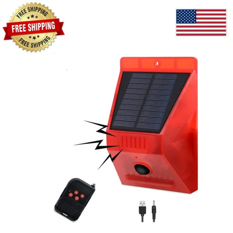 Smart Solar Motion Alarm with 4 Modes & Remote - Keep Unwanted Explorers Away