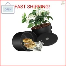 Iron Flower Pot Secret Compartment, Hidden Safe Compartment Lock Box Secret Hide