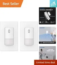Automatic Infrared Motion Sensor Switch,  & CUL Listed, for CFL/LED/Bulbs