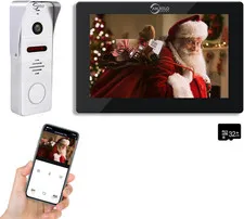 Wireless Video Doorbell Apartment Intercom with 1080P Video Entry Doorphone Door