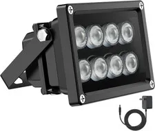 8 LED Infrared Illuminator 850nm Flood Light for Night Vision Security Camera
