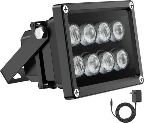 8 LED Infrared Illuminator 850nm Flood Light for Night Vision Security Camera