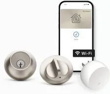 Level Lock+ WiFi Deadbolt Smart Lock World Smallest Plus Apple Home Key NICKEL
