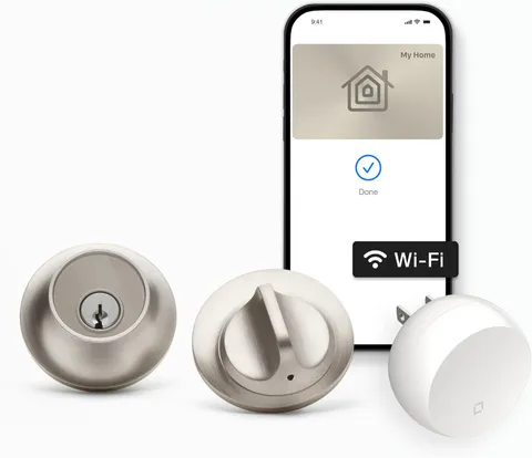 Level Lock+ WiFi Deadbolt Smart Lock World Smallest Plus Apple Home Key NICKEL