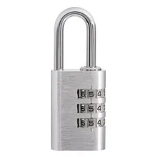 Resettable 3-Dial Combination Padlock In/Outdoor 28Mm Body with 1 Inch Shackle