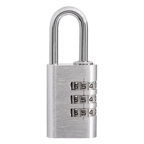 Resettable 3-Dial Combination Padlock In/Outdoor 28Mm Body with 1 Inch Shackle
