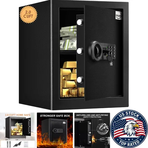 Compact and Secure 2.0 Cuft Keypad Safe with Audio Alert and Touchpad Control