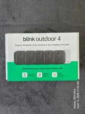 Blink Outdoor 4 Wireless smart security 5 cameras System with HD Sync Module