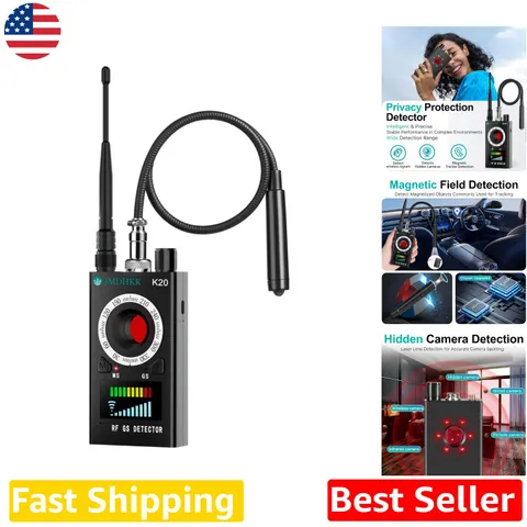 Wireless Hidden Camera Detector - RF Bug GPS Tracker Finder, Magnetic, Night ...