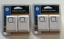 GE 45115 Personal Security Window/Door Alarm, 2-Pack, Battery Operated