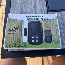 HENDUN Wireless IP67 Waterproof Door Alarm, Indoor/Outdoor, Instant Alert, Black