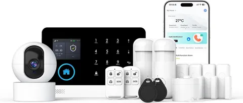 Wireless Home Security Alarm System with APP Alerts & No Monthly Fees