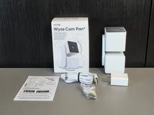 Wyze Cam Pan v3 -White, Color Night Vision, 1080p, Motion & Sound Detection
