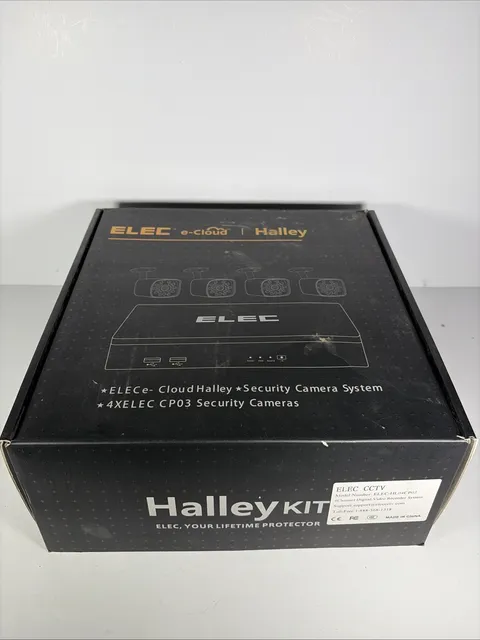 ELEC e-cloud HALLEY KIT Security camera System 4 Cameras Wired