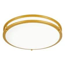DLLT Flush Mount LED Ceiling Light: 16 Inch 5CCT 1Pack-16inch Gold